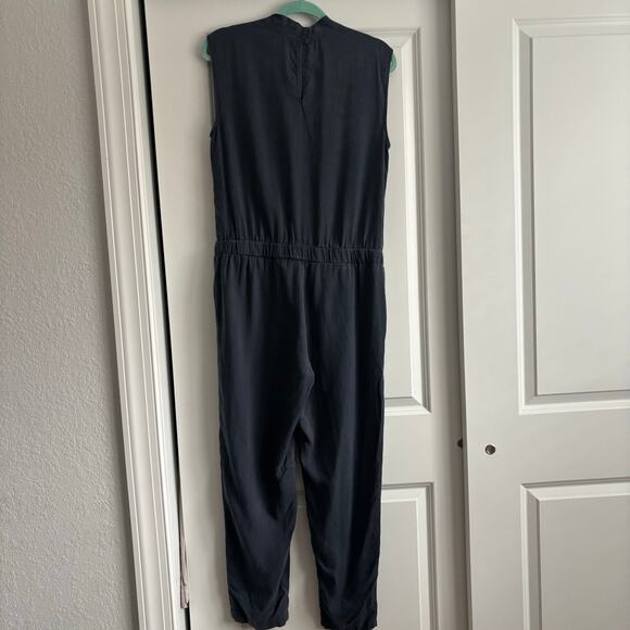 Cloth & Stone Anthro Tencel Jumpsuit Tie Waist Sleeveless Drawstring Jogger M - Picture 3 of 16
